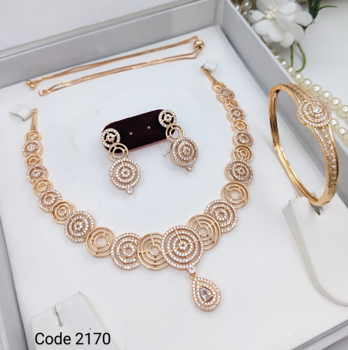 Celeste Spiral CZ Jewelry Gift Set