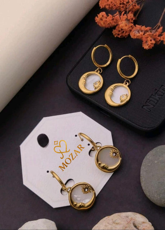 Crescent Dream Dangle Earrings