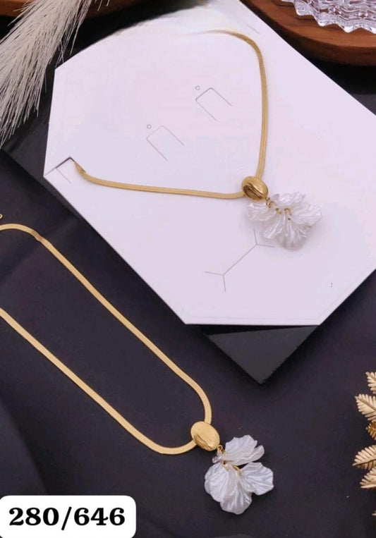 Pearl Bloom 18K Gold-Plated Statement Necklace
