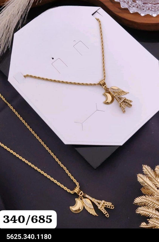Parisian Dream 18K Gold-Plated Charm Necklace