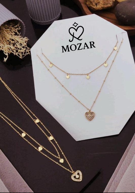 Golden Heartbeat Layered Necklace